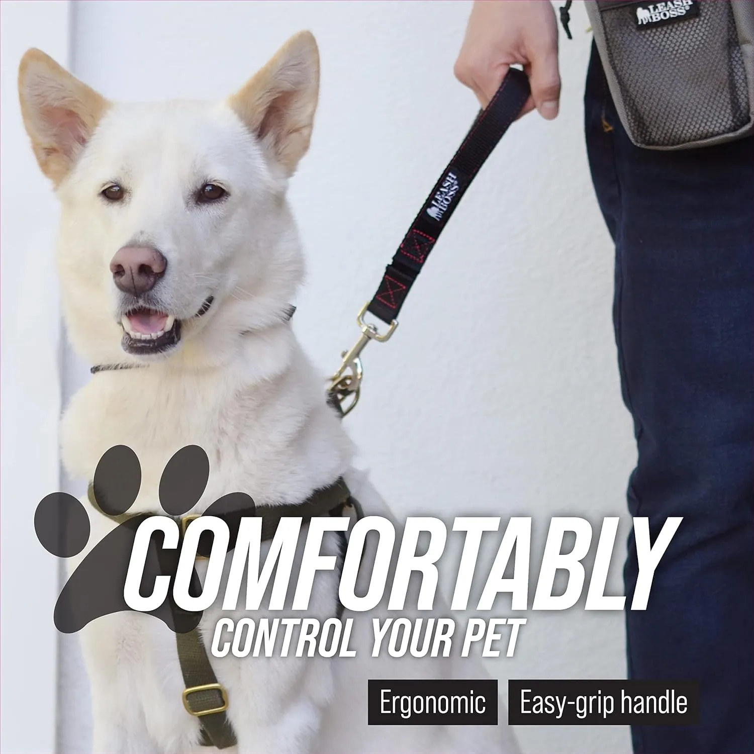 18 Inch Short Dog Leash with Padded Handle