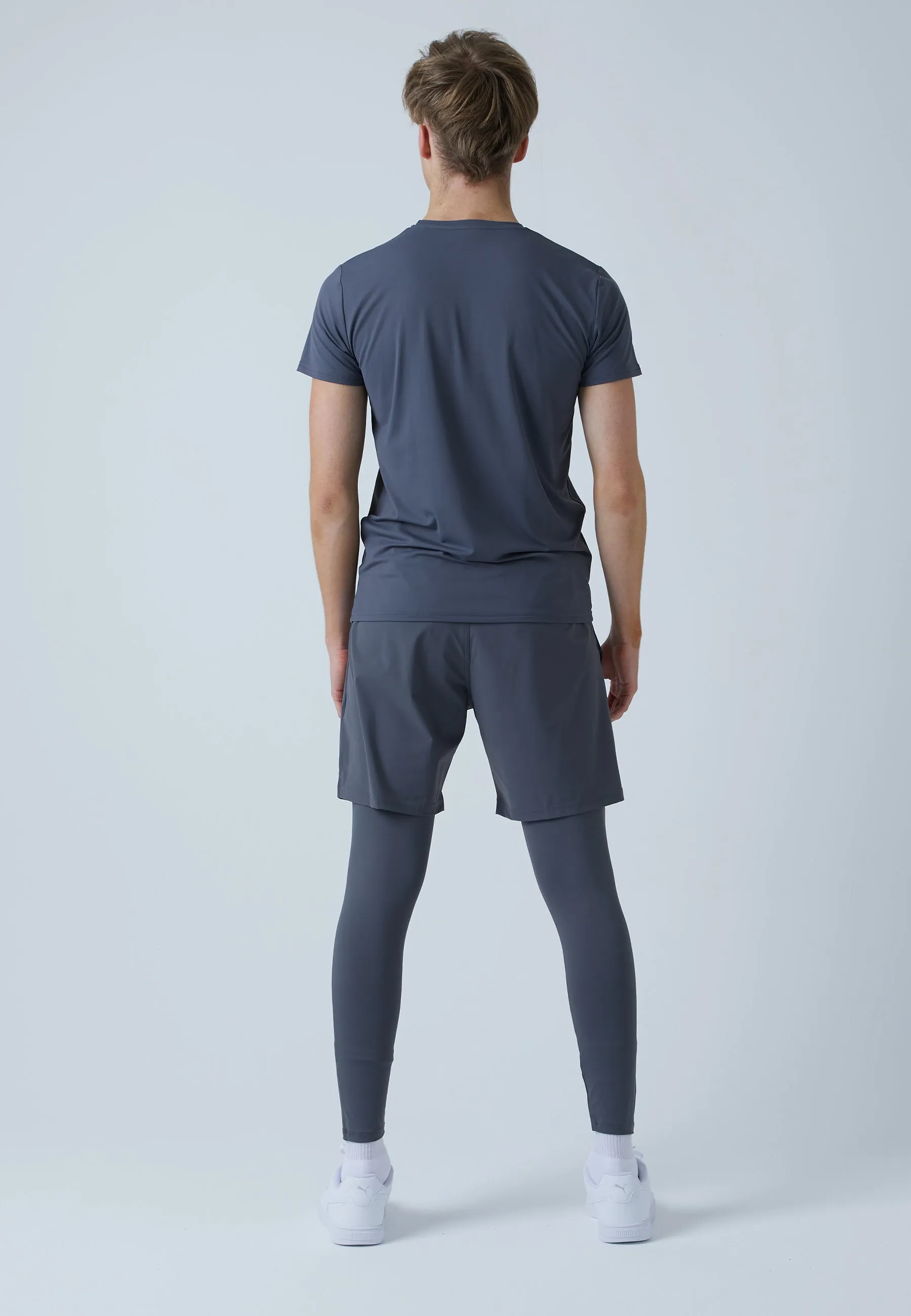 2-in-1 Shorts with tights, grey