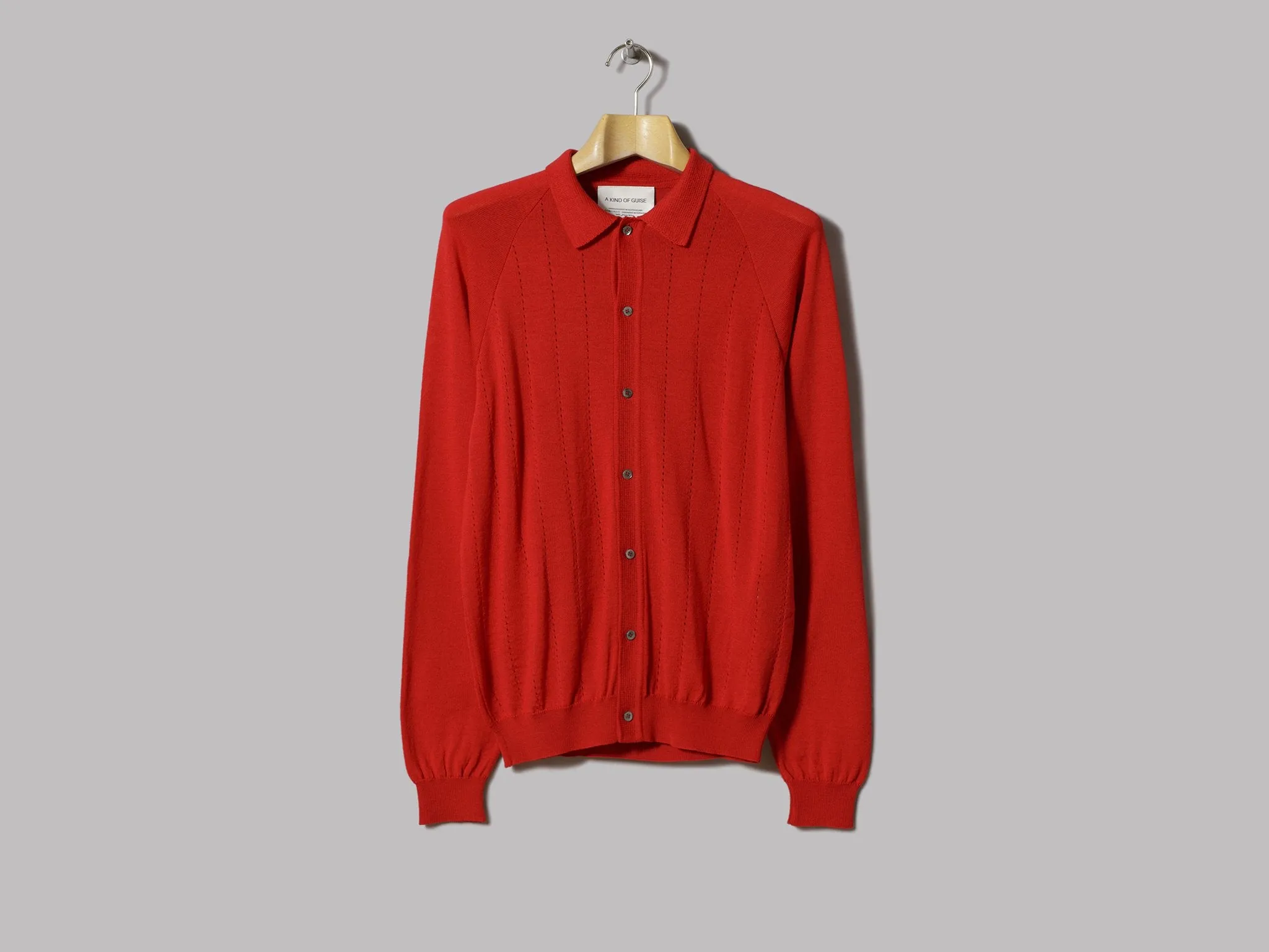 A Kind Of Guise Apio Knit Polo (Red)