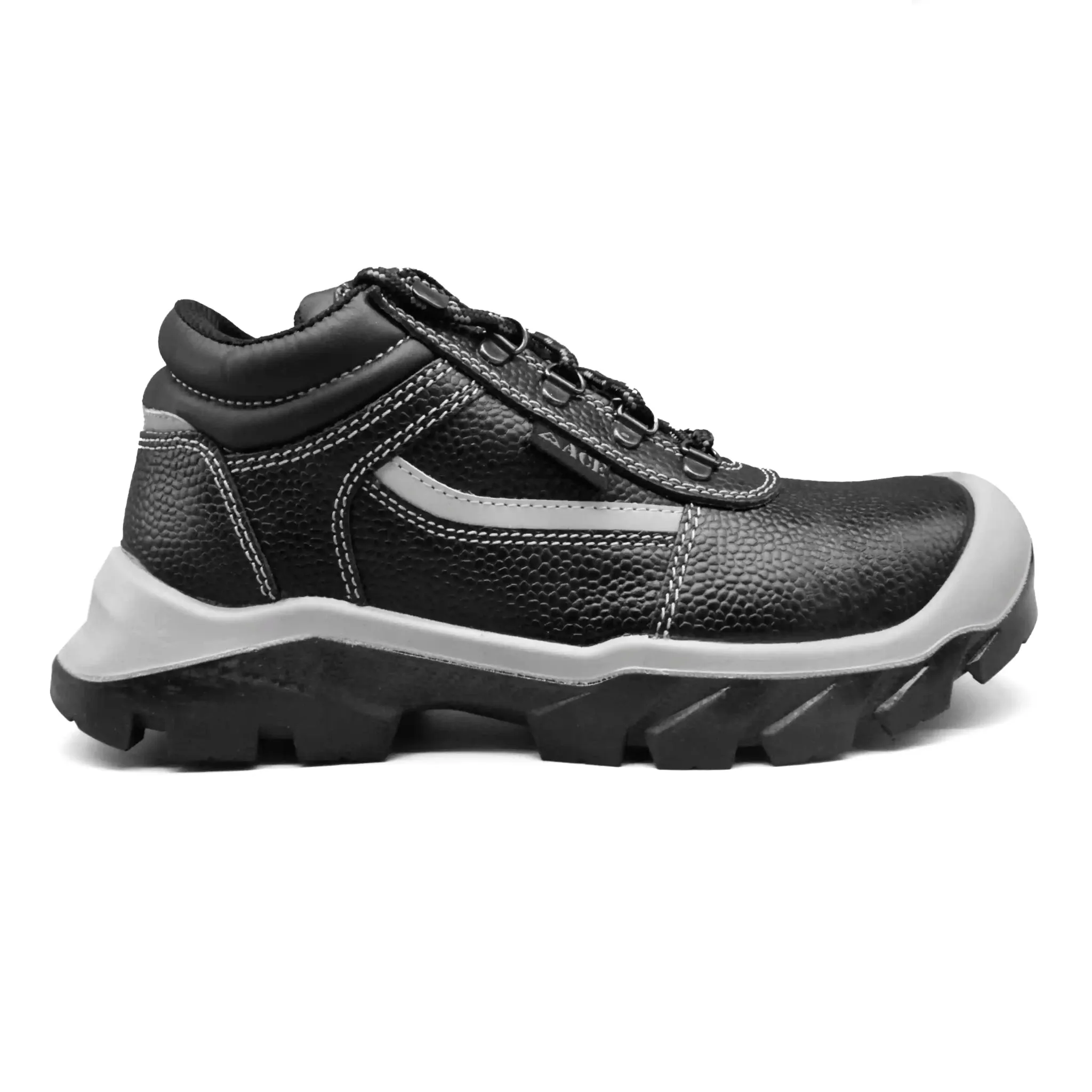 Ace Duma Safety Shoes- Grey(With Grey strip)