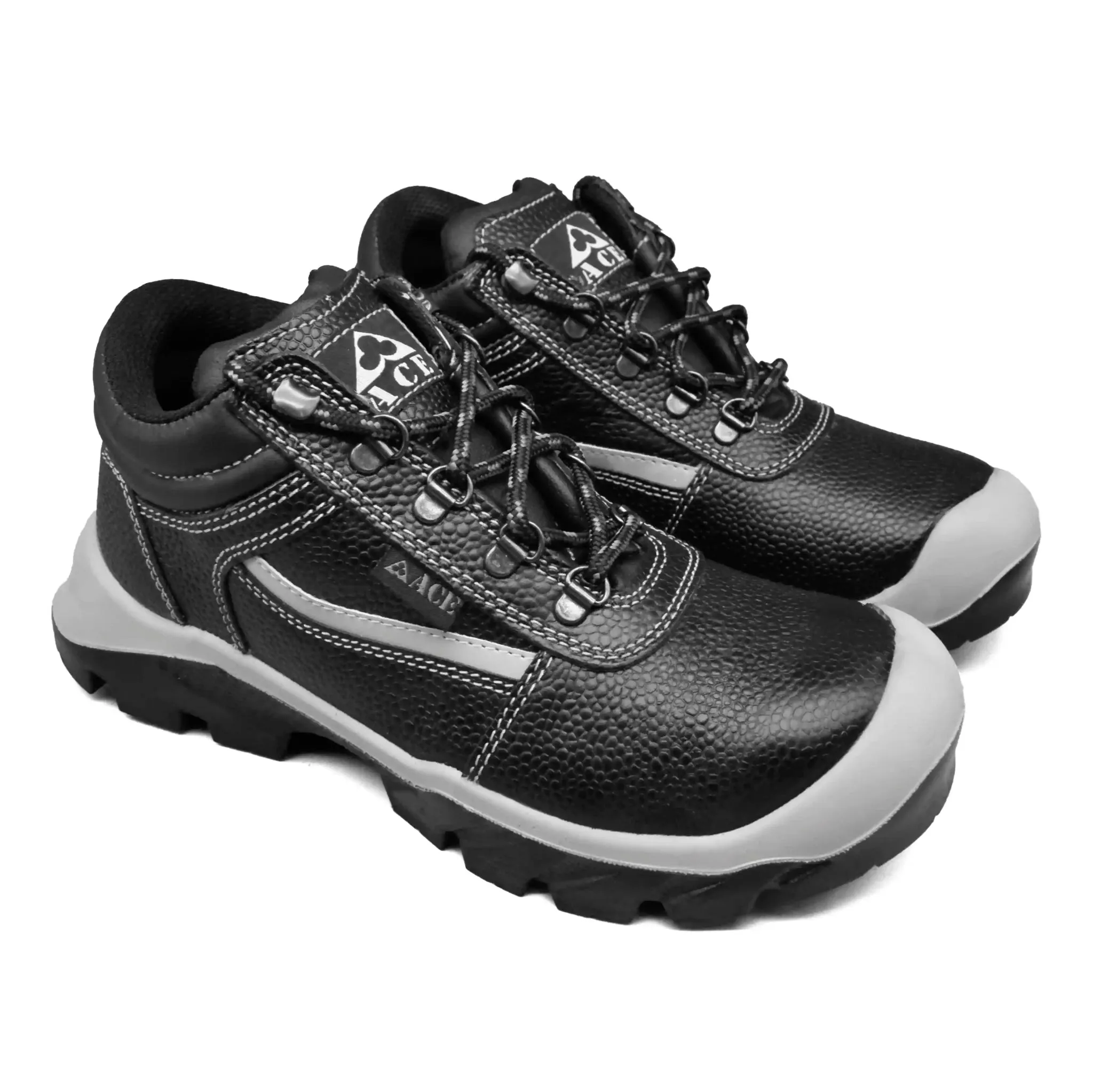 Ace Duma Safety Shoes- Grey(With Grey strip)