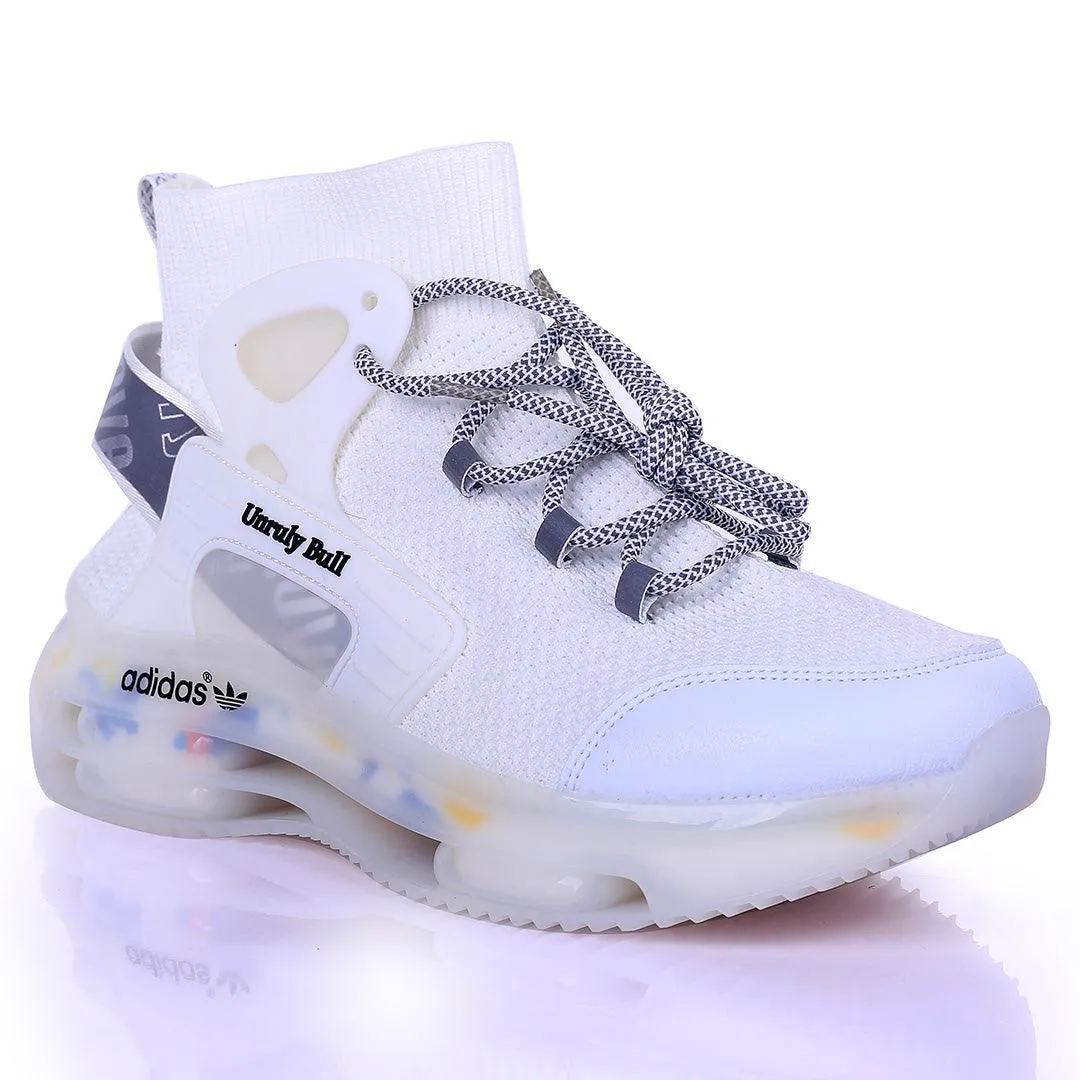 AD Unruly Bull Fashionable Trendy Sneakers- White