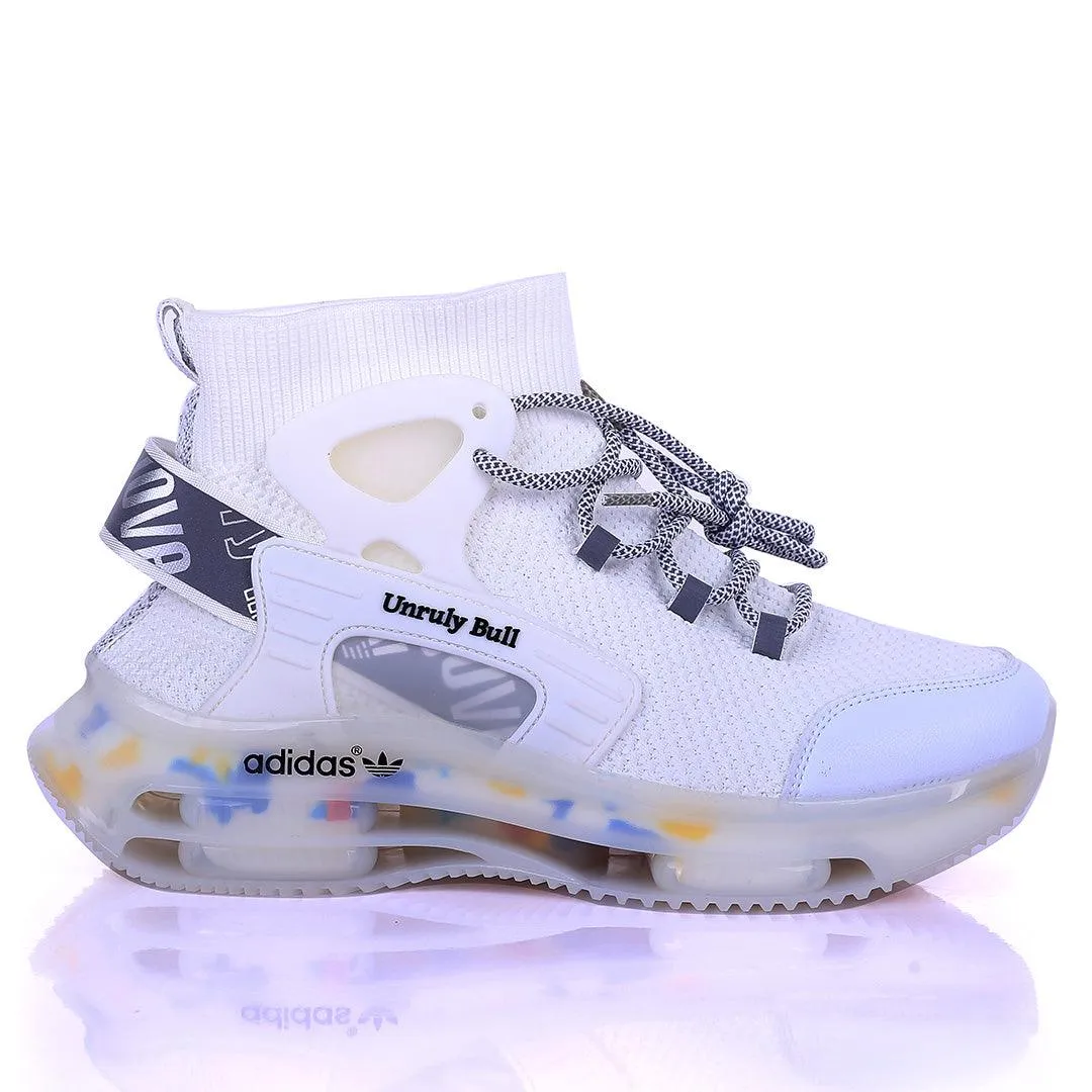 AD Unruly Bull Fashionable Trendy Sneakers- White