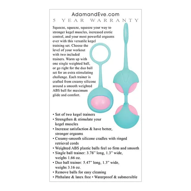 Adam & Eve - Eve's Kegel Training Set (Pink/Teal)