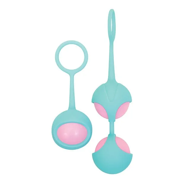 Adam & Eve - Eve's Kegel Training Set (Pink/Teal)