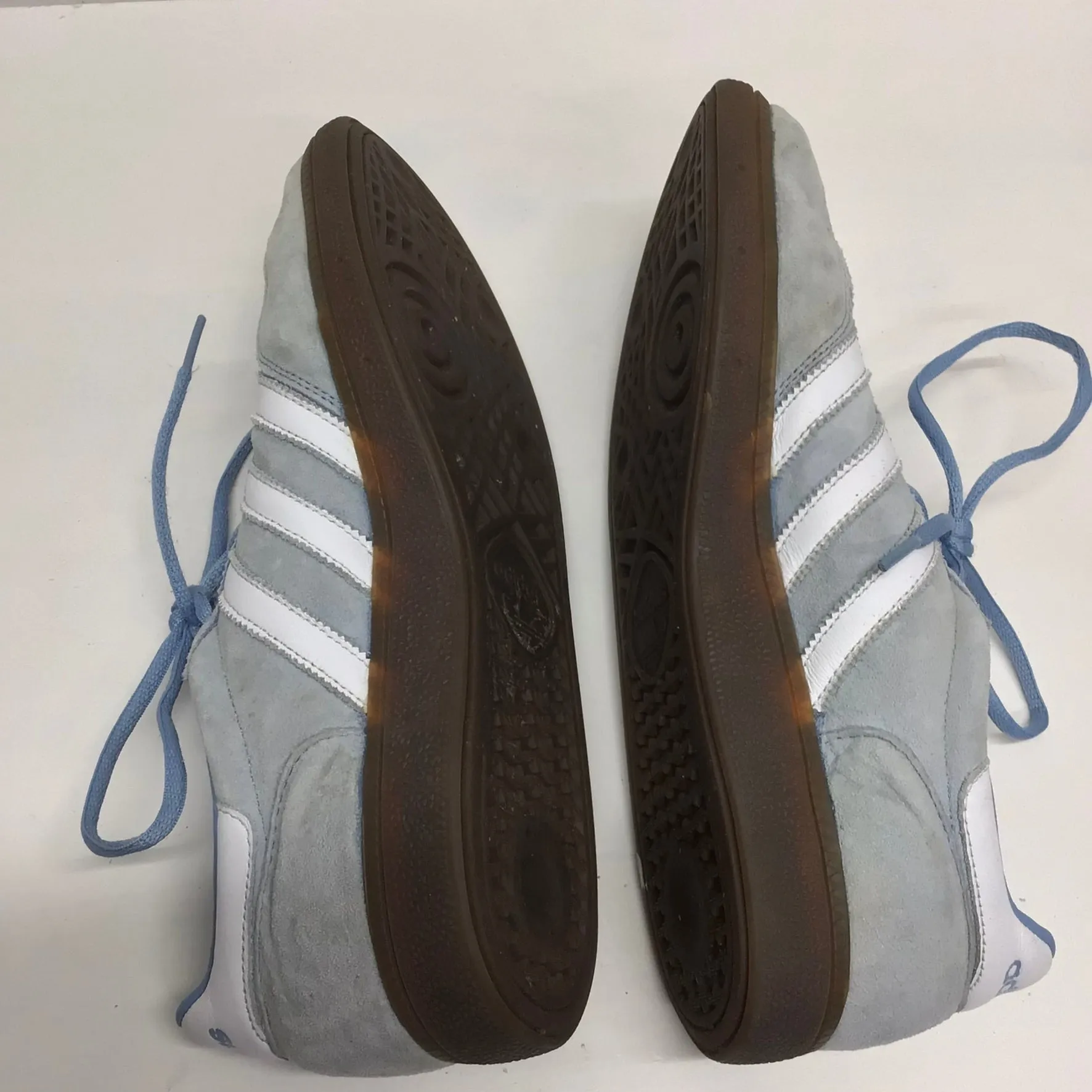 Adidas Handball Spezial Light Blue & White Trainers Size 10 UK