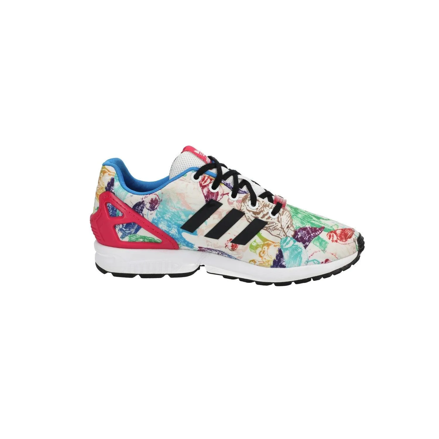 Adidas Originals Zx Flux Animals Low-Top Sneakers Fabric Multicolour Colour For Women