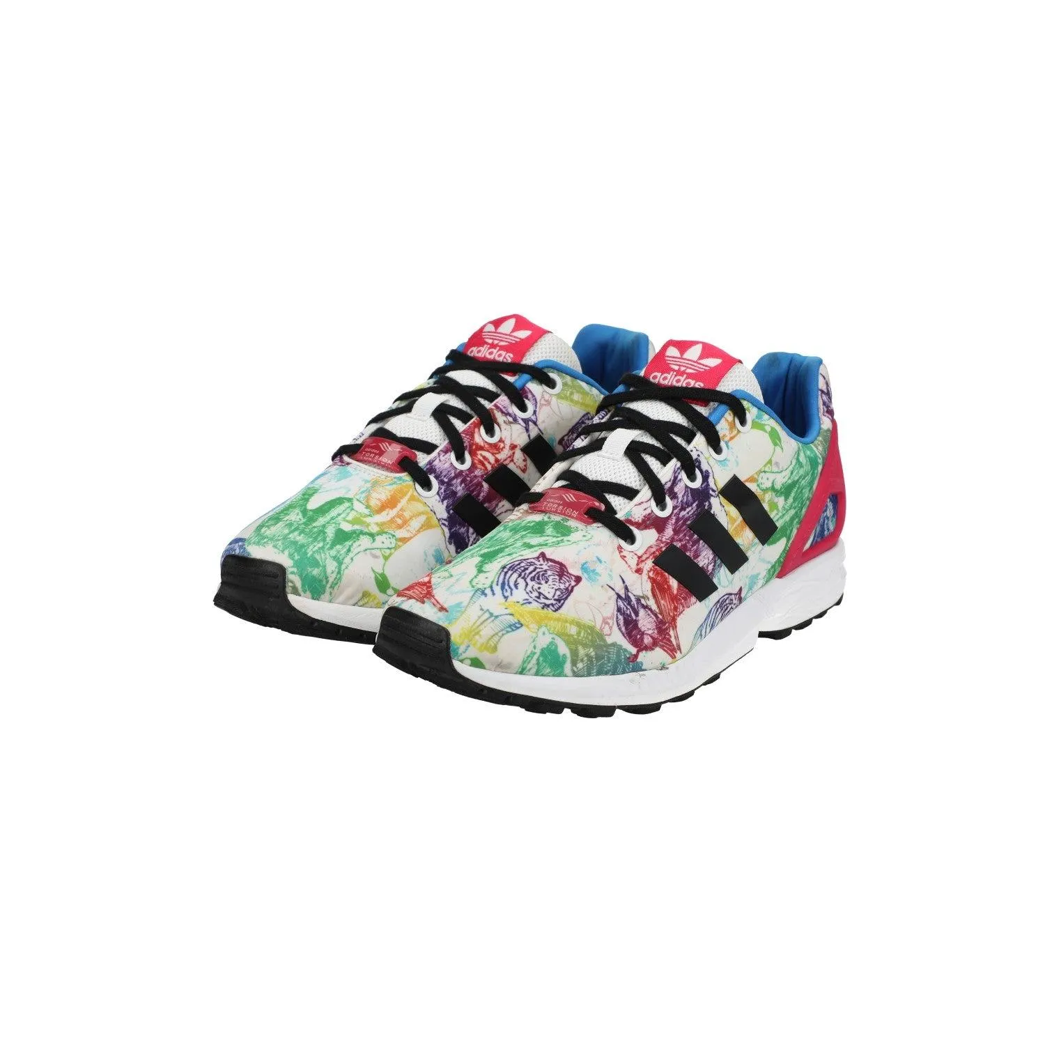 Adidas Originals Zx Flux Animals Low-Top Sneakers Fabric Multicolour Colour For Women