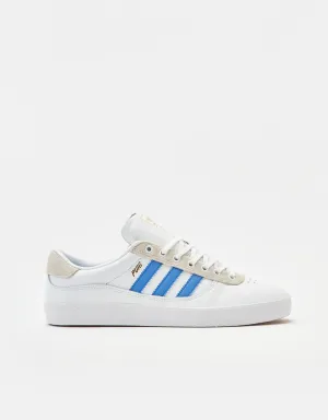 adidas Puig Indoor Skate Shoes - White/Bluebird/Gold Metallic