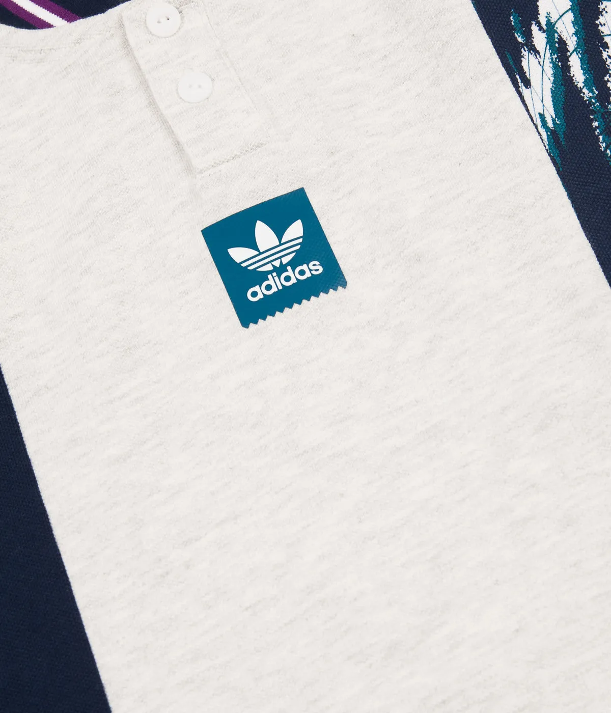 Adidas Tennis Jersey - Pale Melange / Collegiate Teal / Real Teal