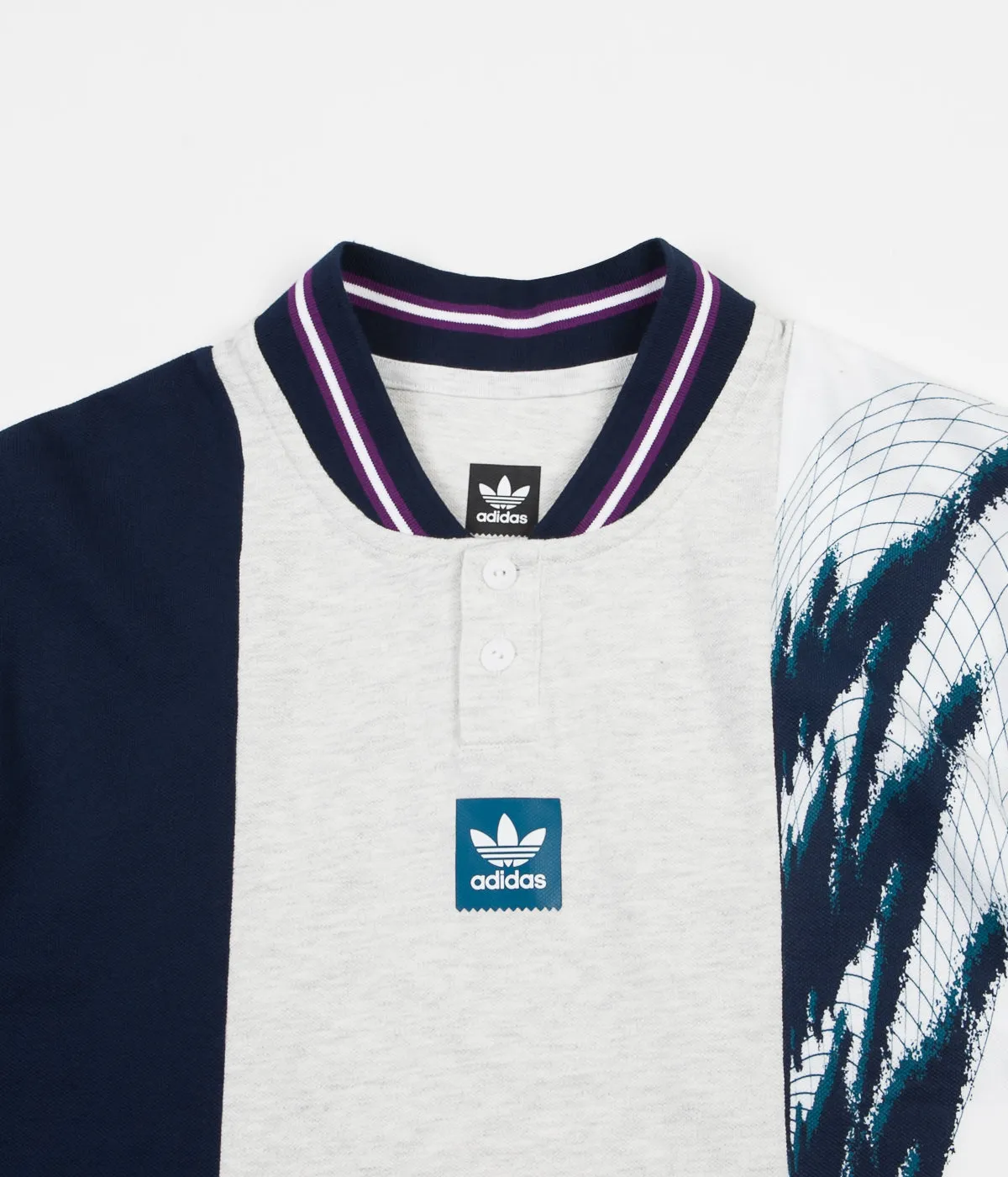 Adidas Tennis Jersey - Pale Melange / Collegiate Teal / Real Teal