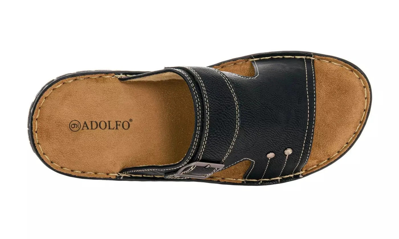 Adolfo Men's Jeremy Buckle Slide Sandal