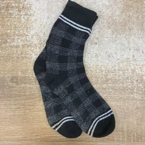 Adult Socks: Black/Grey/White-unisex-