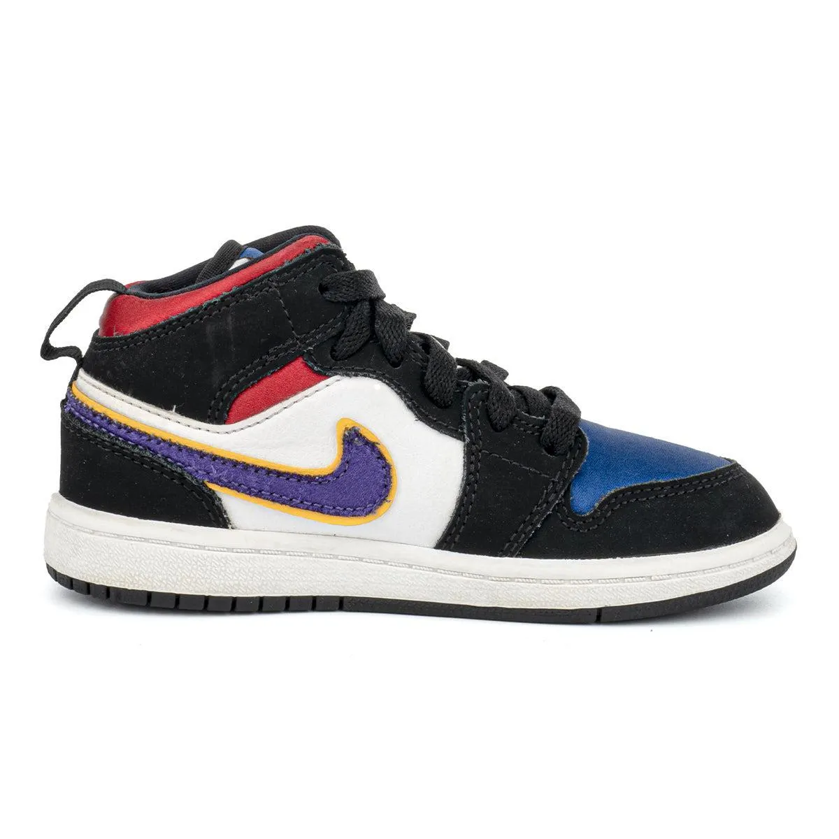 Air Jordan 1 Lakers 3 Sneakers Fabric Multicolour Colour For Kids