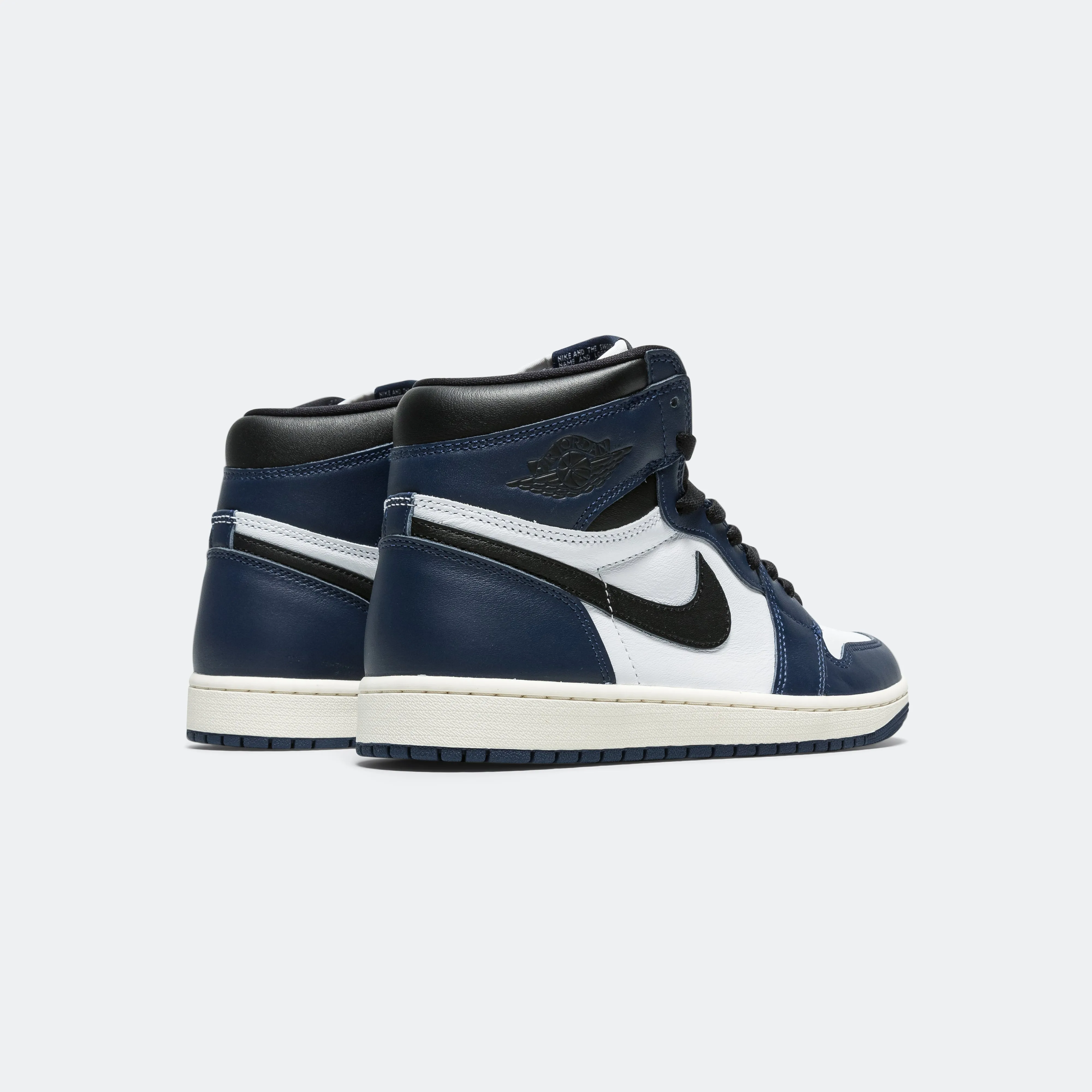 Air Jordan 1 Retro High OG (GS) - Midnight Navy/Black-White-Sail