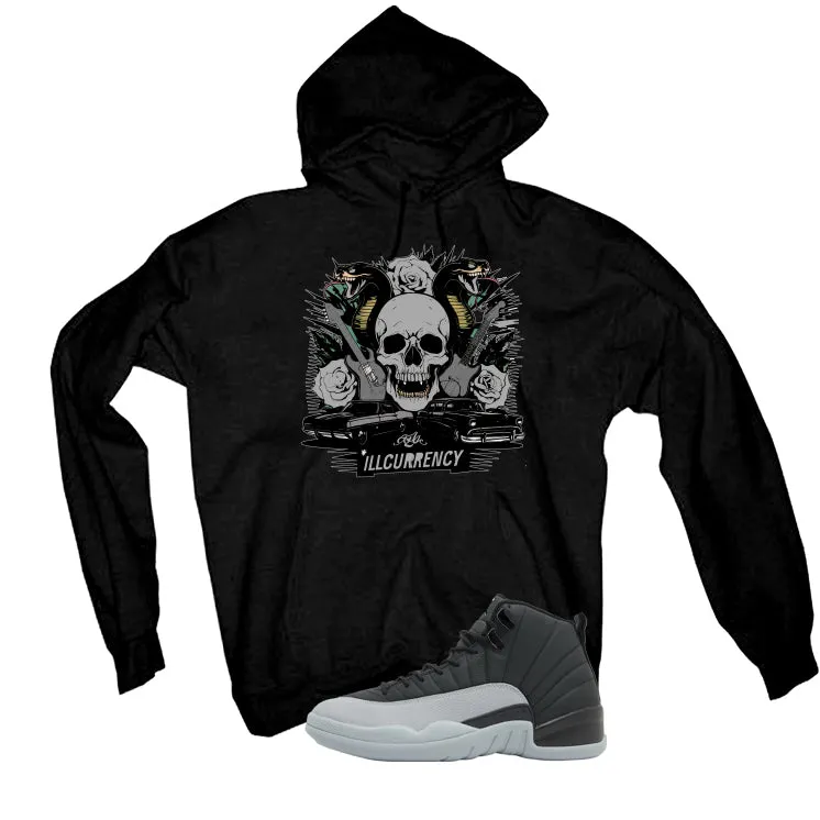 Air Jordan 12 Black/Wolf Grey Black T-Shirt (Vintage Illcurrency)| illcurrency