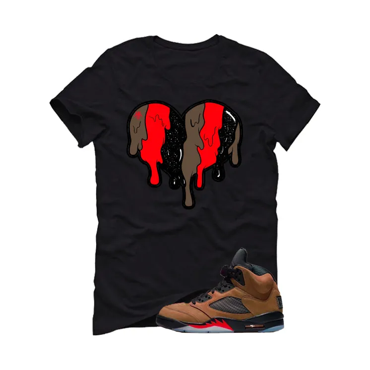 Air Jordan 5 Archaeo Brown Black T-Shirt (Heart)| illcurrency