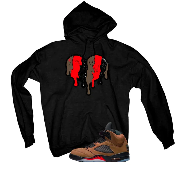 Air Jordan 5 Archaeo Brown Black T-Shirt (Heart)| illcurrency