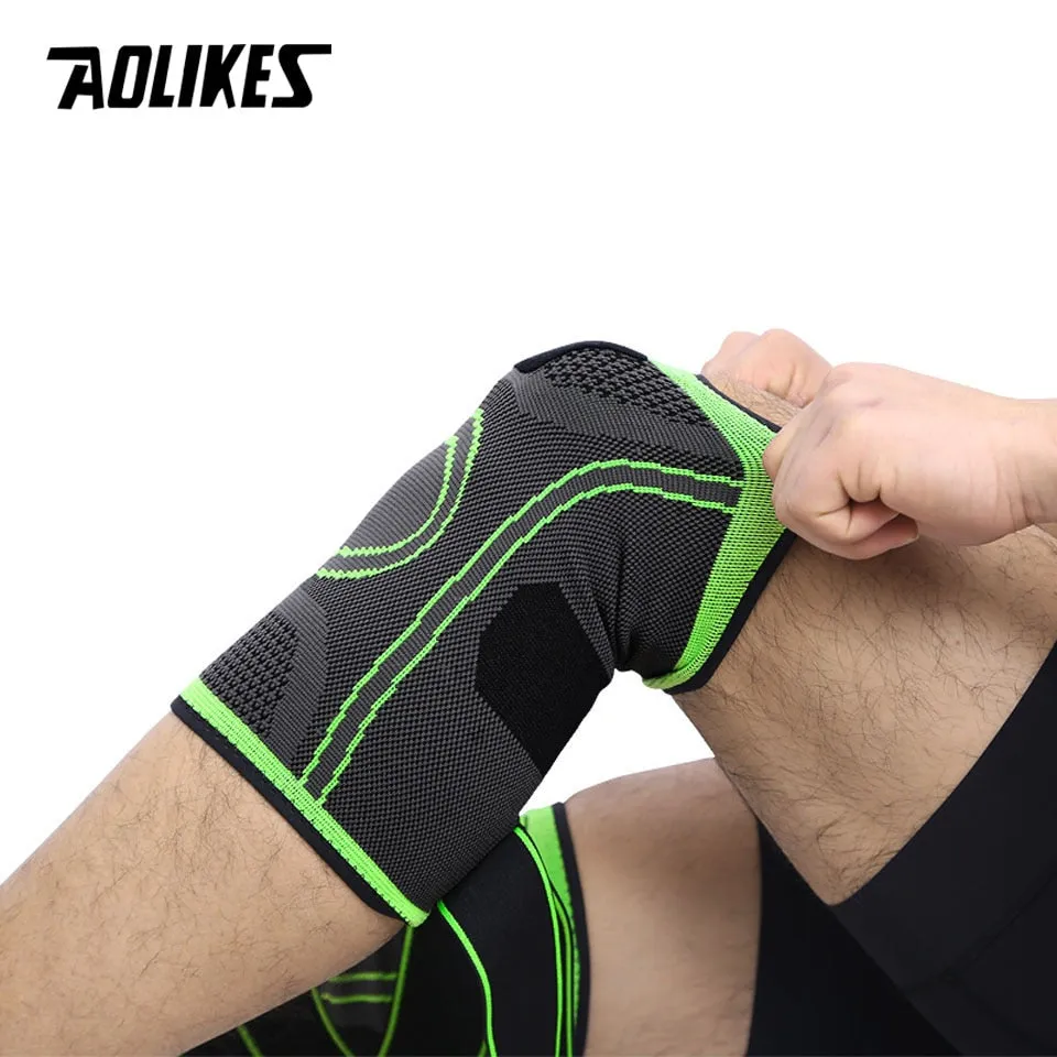 AOLIKES 1PCS 2019 Knee Support Professional Protective Sports Knee Pad Breathable Bandage Knee Brace Basketball Tennis Cycling