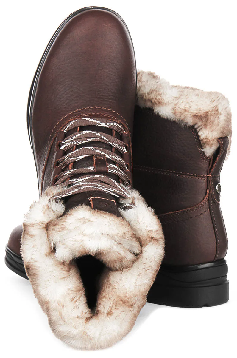 Ariat Harper Waterproof Sherpa In Dark Brown For Women