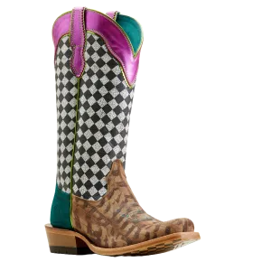 Ariat  Ladies Futurity Checkered Hashtag Western Boot 10051022