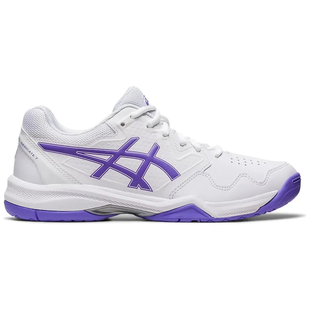 Asics Gel-Dedicate 7 Women's Hardcourt White/Amethyst Size US 9 Only