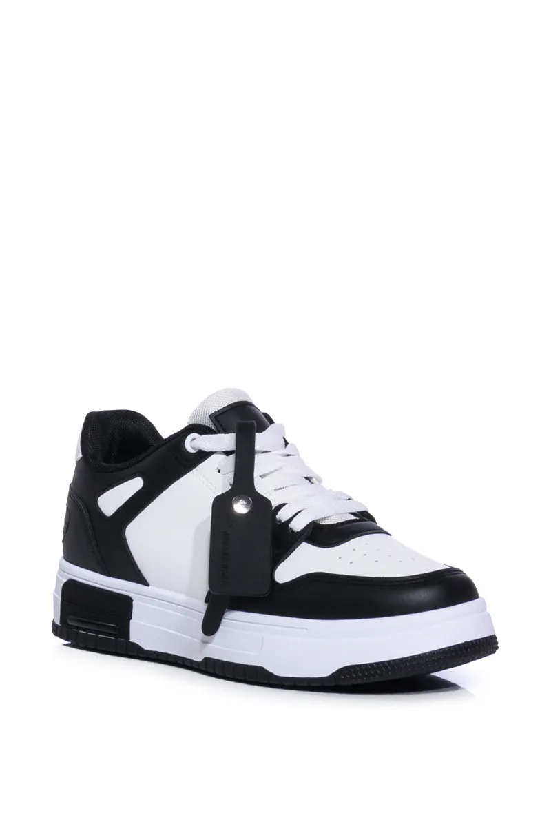 AZALEA WANG AGUSTA BLACK SNEAKER