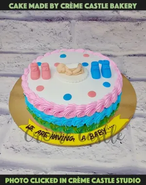 Baby Shower Shoes Cake