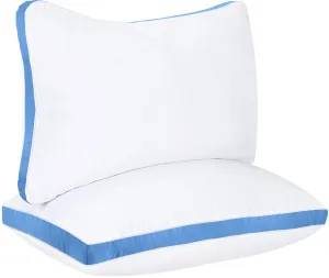 Bedding Gusseted Pillow (2-Pack) Premium Quality - Side Back Sleepers