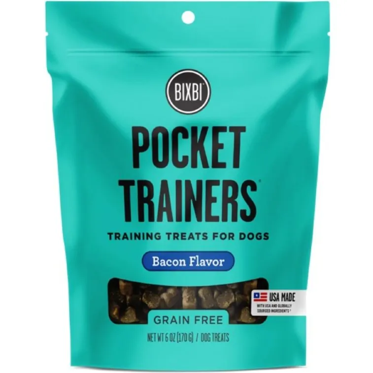 Bixbi Pocket Trainers Bacon Grain-Free Dog Treats 170g