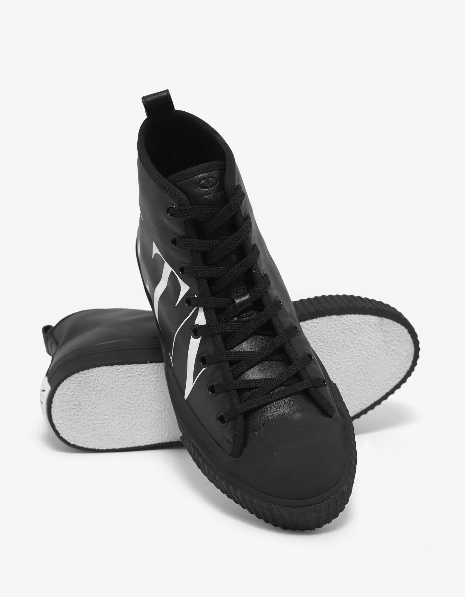 Black VLTN High Top Trainers