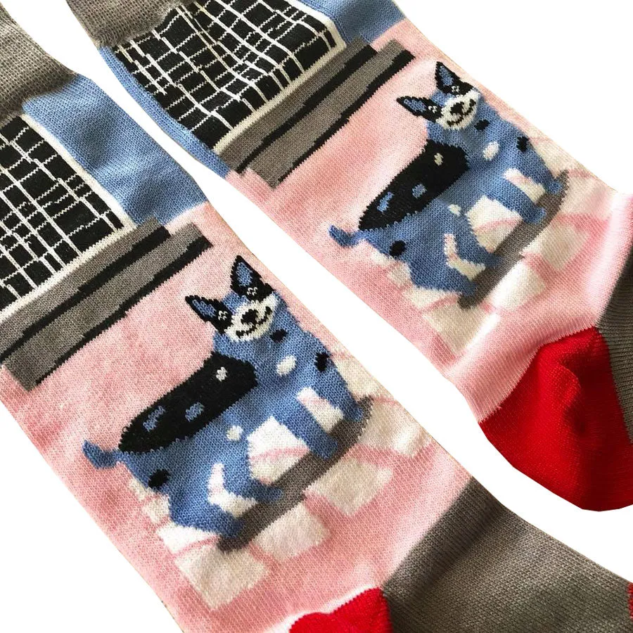 Blue Mountains Socks - Cattle Dog