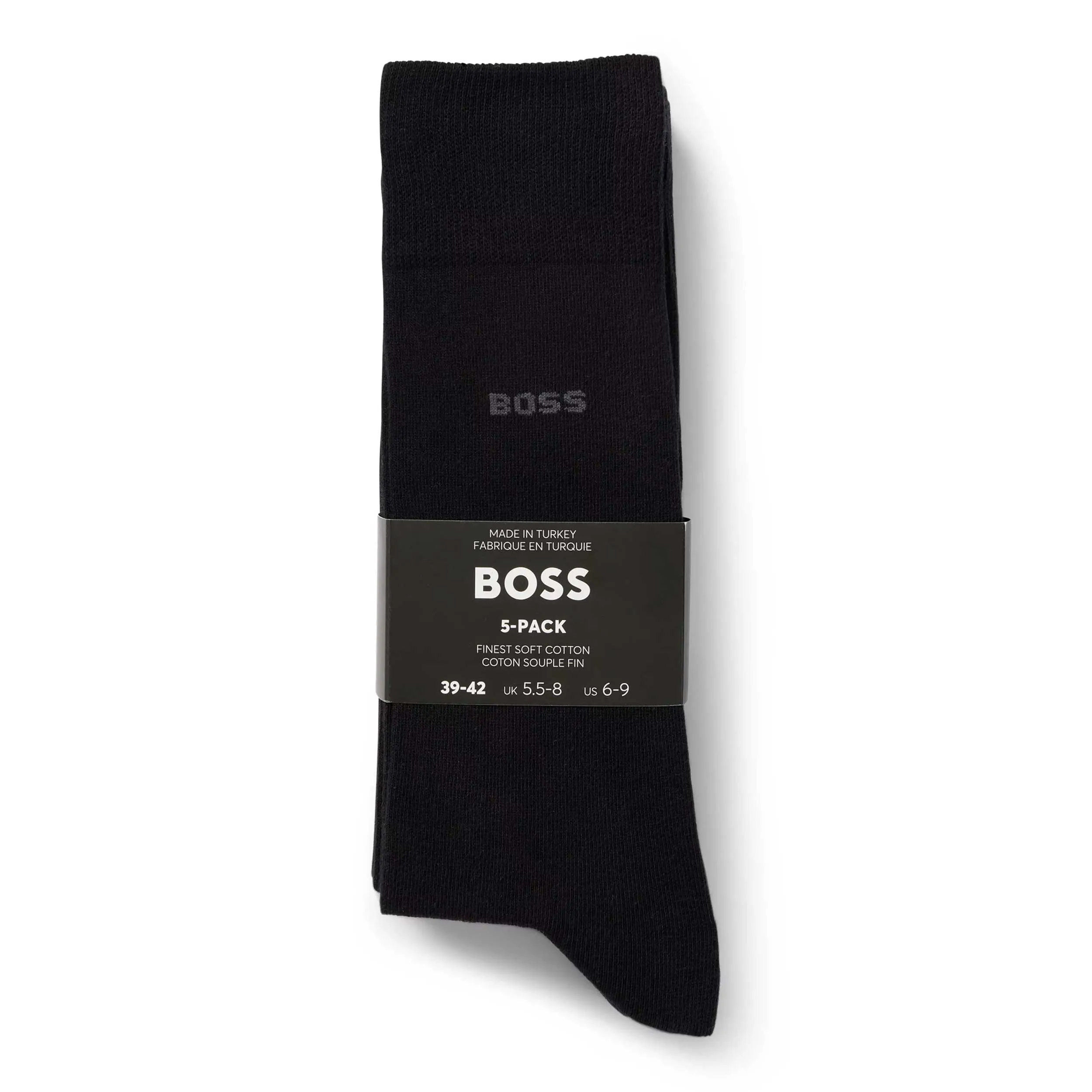 BOSS 5P RS Uni Colour CC Sock in Black