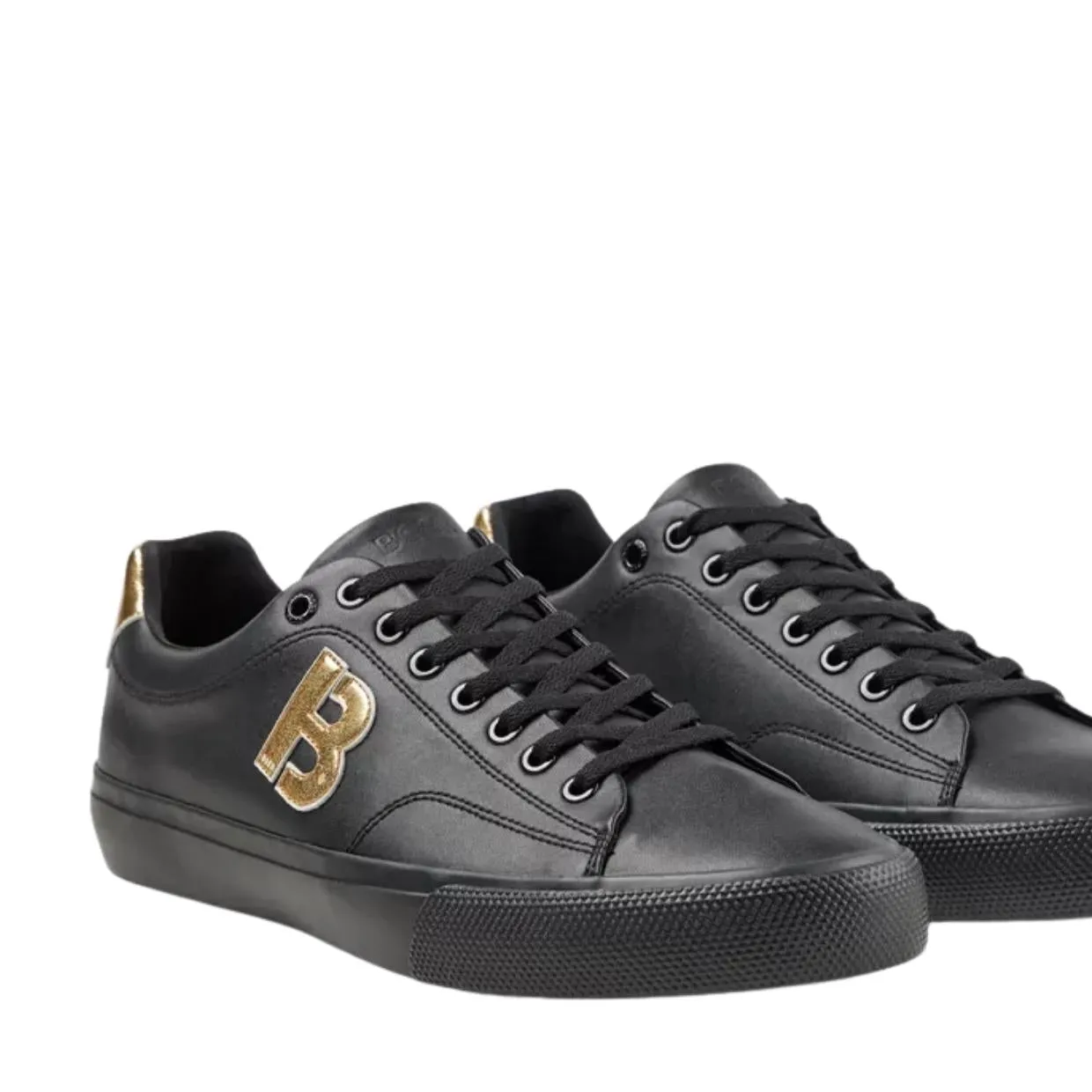 BOSS Aiden Contrast B Logo Black Trainers