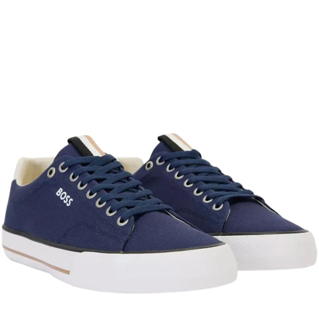 BOSS Navy Aiden Classic Trainers