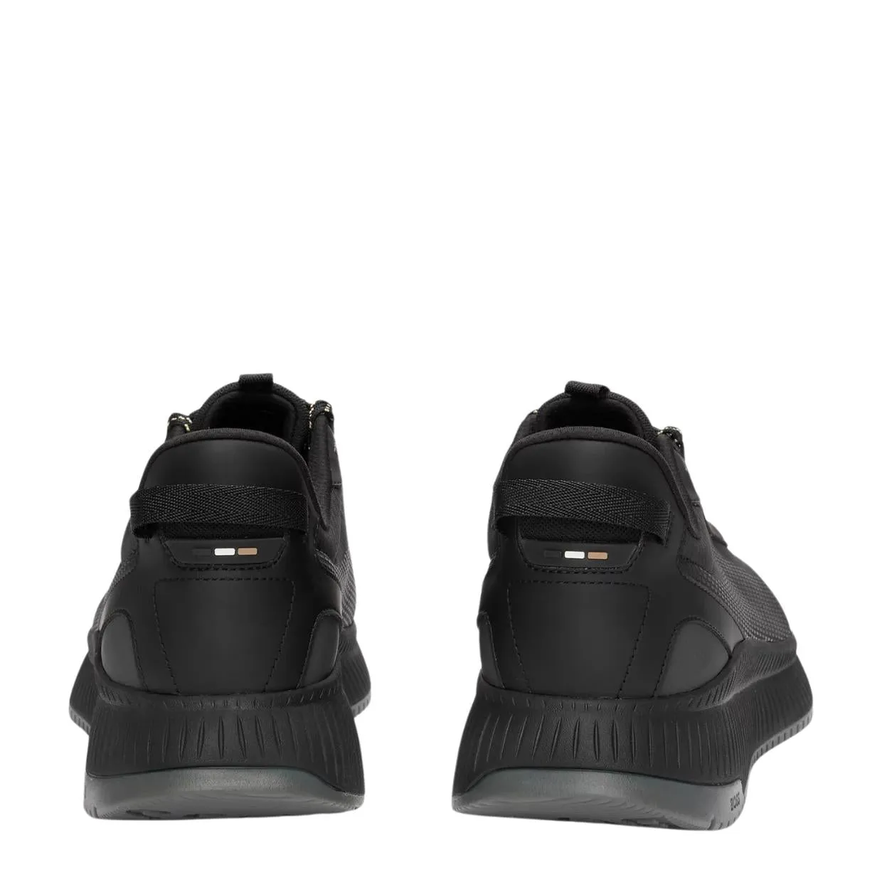 BOSS TTNM EVO Black Ribbed Sole Trainers