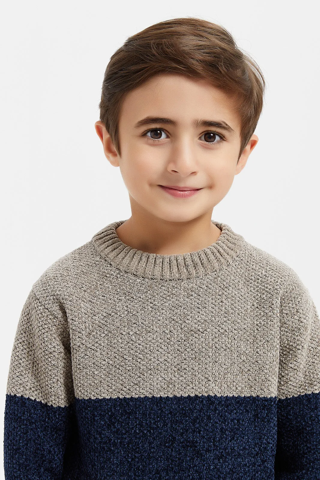 Boys Multicolour Striped Jumper