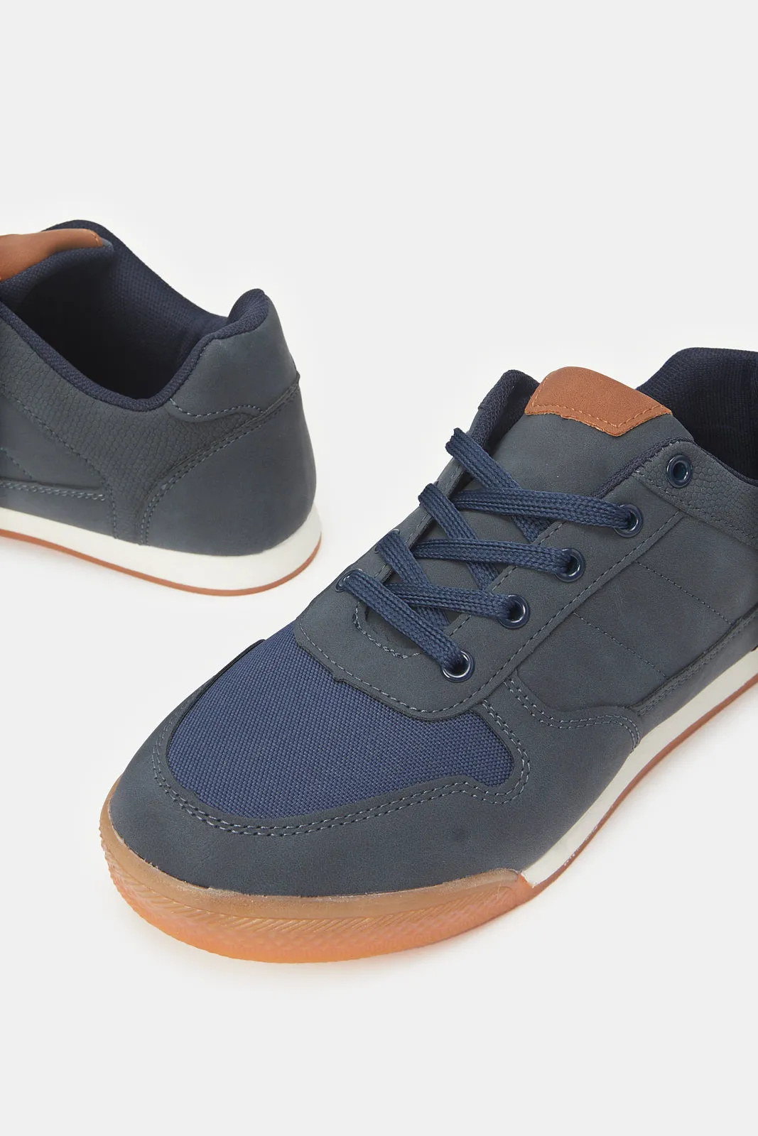 Boys NavyTextured Sneaker