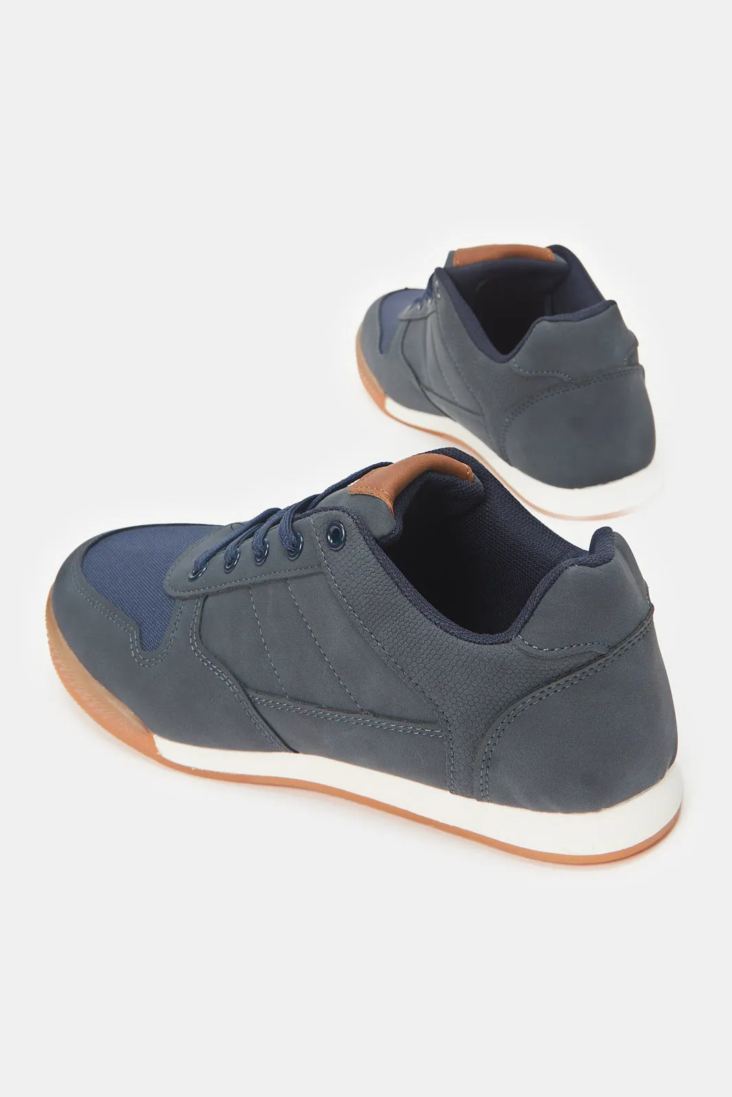 Boys NavyTextured Sneaker