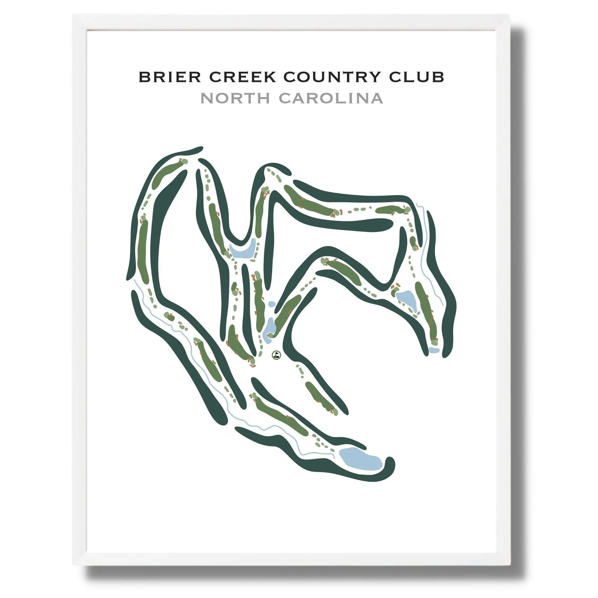 Brier Creek Country Club, North Carolina - Printed Golf Course