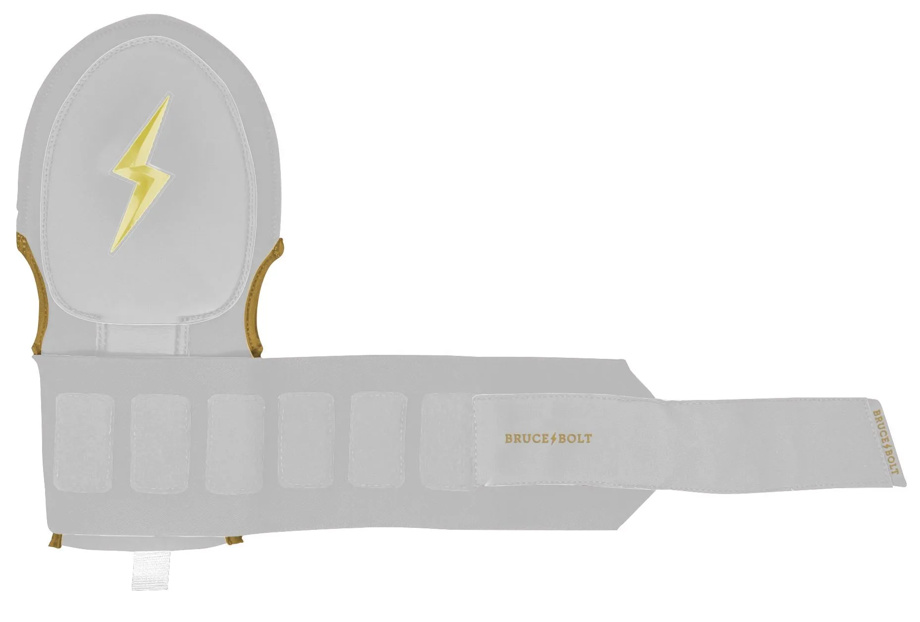 BRUCE BOLT Gold Series Sliding Mitt - GOLD WHITE