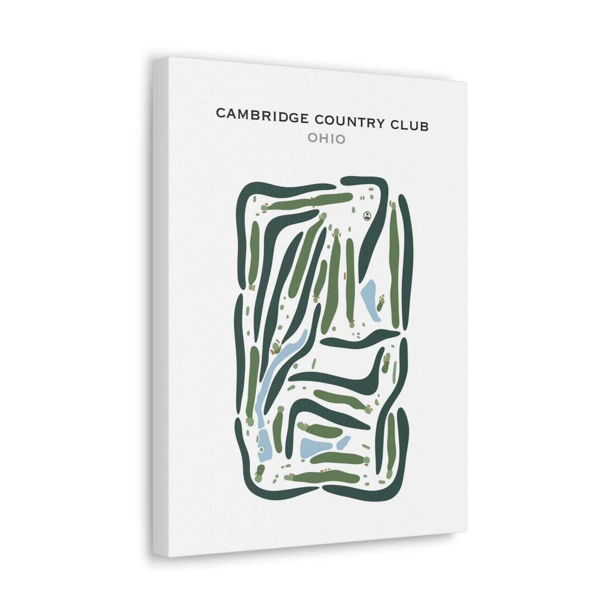 Cambridge Country Club, Ohio - Printed Golf Course