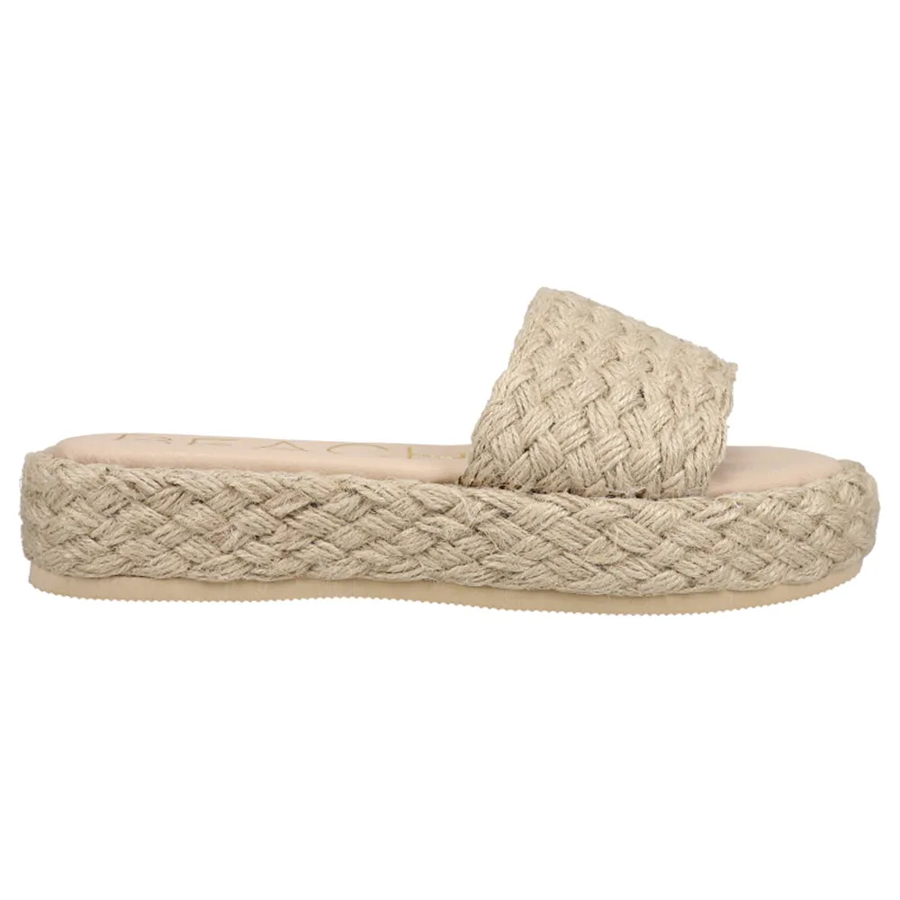 Caspia Platform Espadrille Slide Sandals