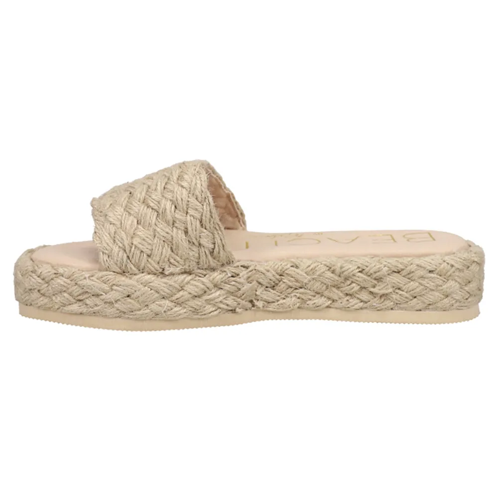 Caspia Platform Espadrille Slide Sandals