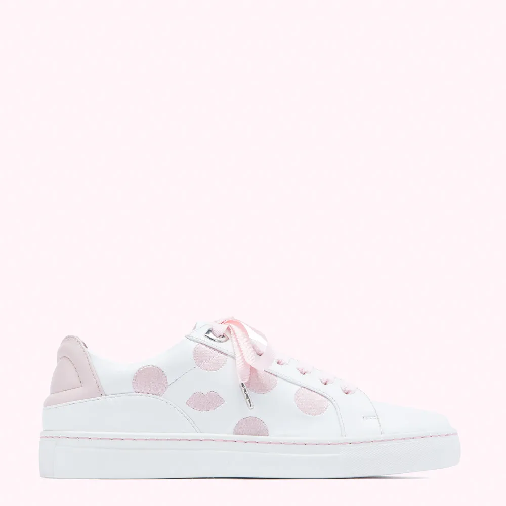 CHALK AND BLUSH POLKA DOT LIPS NATASHA TRAINERS