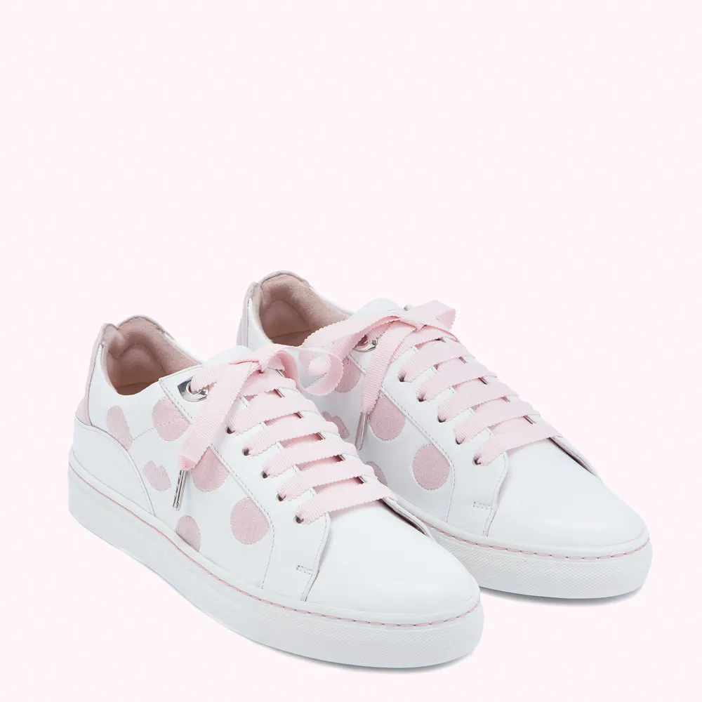 CHALK AND BLUSH POLKA DOT LIPS NATASHA TRAINERS