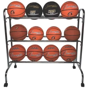 Champion Sports Powder-Coated Ball Cart