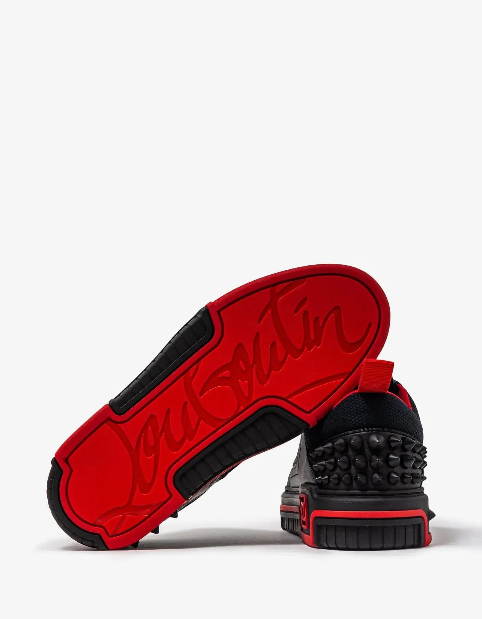 Christian Louboutin Astroloubi Black & Red Trainers -