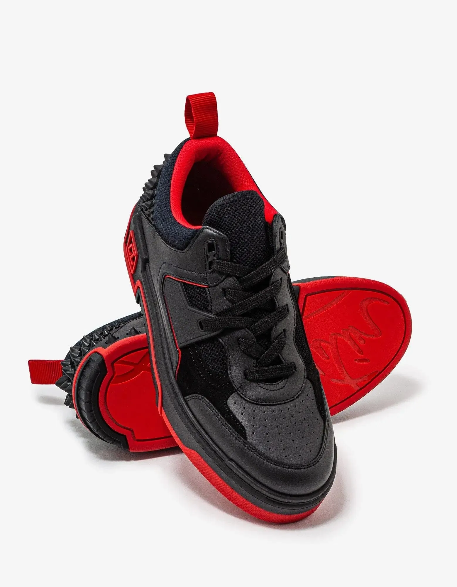 Christian Louboutin Astroloubi Black & Red Trainers -