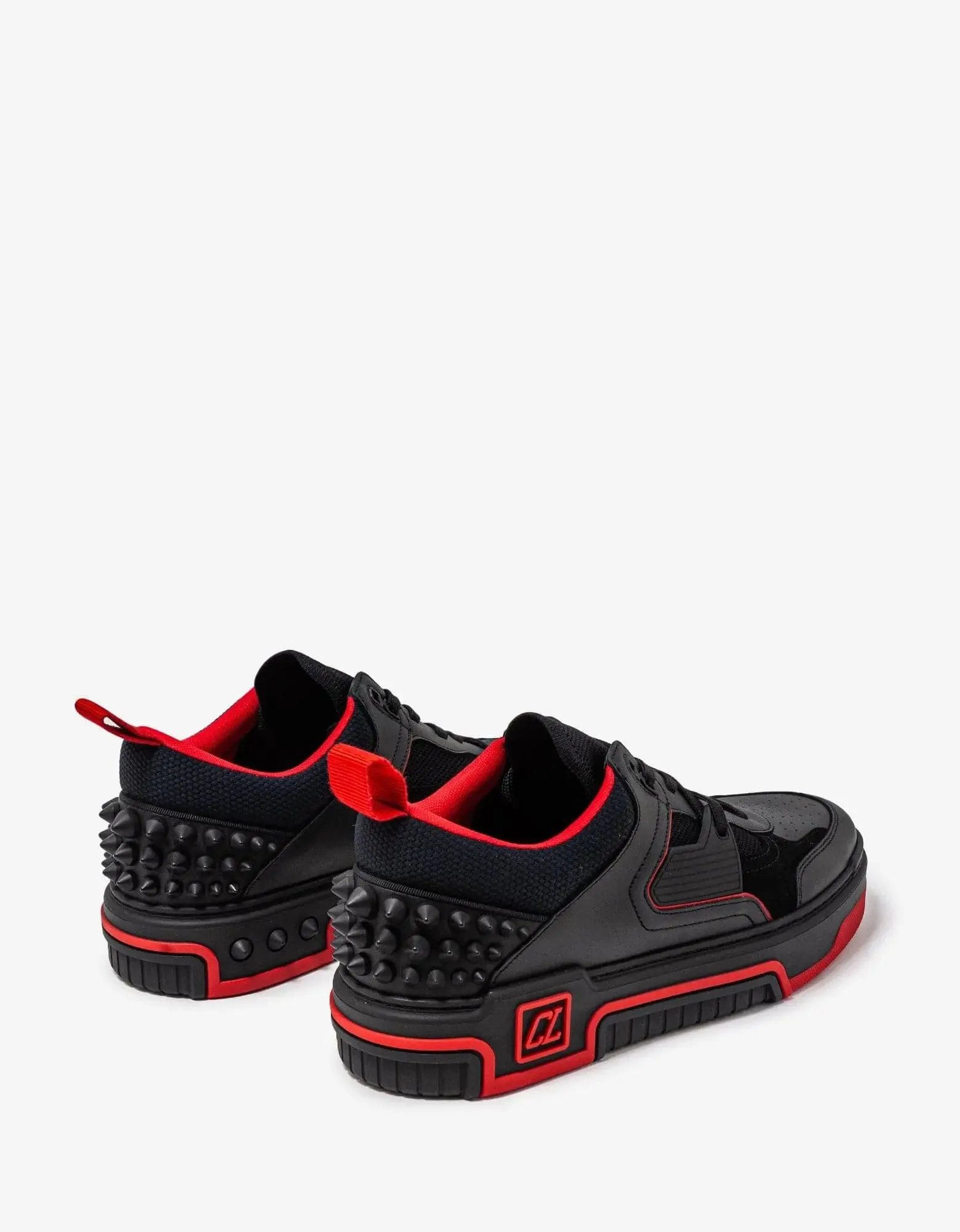 Christian Louboutin Astroloubi Black & Red Trainers -